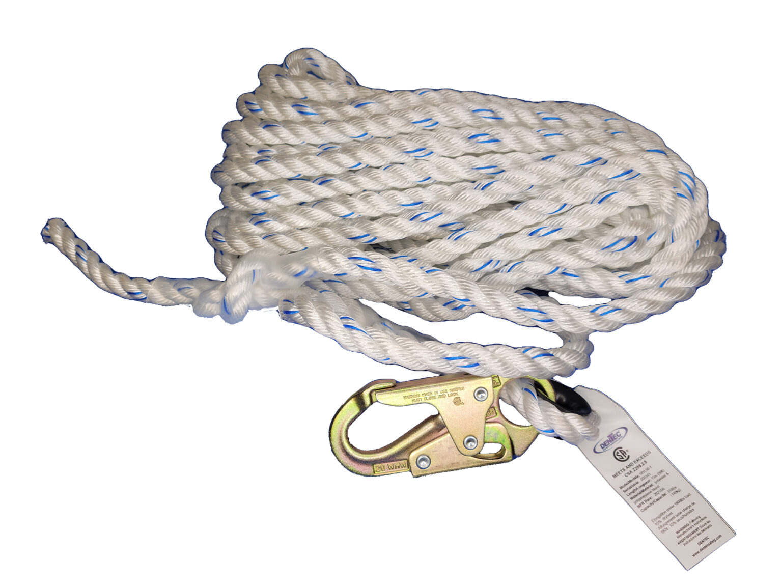 VERTICAL LIFELINE / 5/8″ X 50′ / 3/4″ HOOK / THIMBLE EYE - Salt Life ...